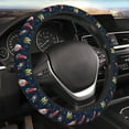 thumbnail image 4 of Kdxio Spaceships and Stars Print Elastic Stretch Steering Wheel Cover,Auto Steering Wheel Cover,15 Inch Anti-Slip,Warm in Winter and Cool in Summer,Fit Suvs,Vans Cars,Trucks, 4 of 7