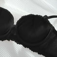 thumbnail image 6 of Woman Bra Seamless Bra Feature V-Neck Full-Figure Bra Style W-1544 Black 32, 6 of 6