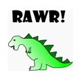 thumbnail image 2 of CafePress - RAWR! - Trucker Hat - Polyester Foam Front and Nylon Mesh Weave Back, 2 of 9