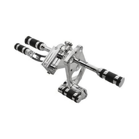 Billet Products Brake Pedal - HardDrive D35-0173 Forward Control Kit with Rubber Pegs and Brake Pedal 5/8in Bore - Chrome Billet