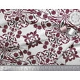 thumbnail image 2 of Soimoi Polyester Crepe Fabric Moroccan Damask Decor Fabric Printed Yard 42 Inch Wide, 2 of 3