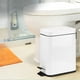 thumbnail image 2 of Cubo de basura con pedal silencioso de acero inoxidable para baño o cocina, color blanco, 5 l, 2 of 10