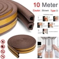 thumbnail image 2 of 5M/10M Car Door Seal Excluder Self Adhesive Rubber Door Window Seal Strip Roll Tape, 2 of 5
