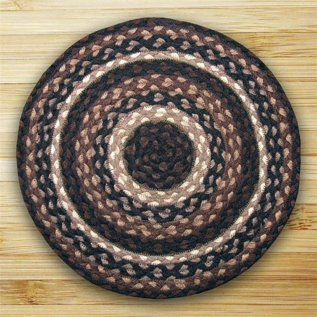 Earth Rugs 15-313 Mocha-Frappuccino Round Rug