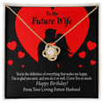 thumbnail image 3 of To My Fiancee  Glad To Exist Infinity Knot Necklace Message Card, 3 of 17