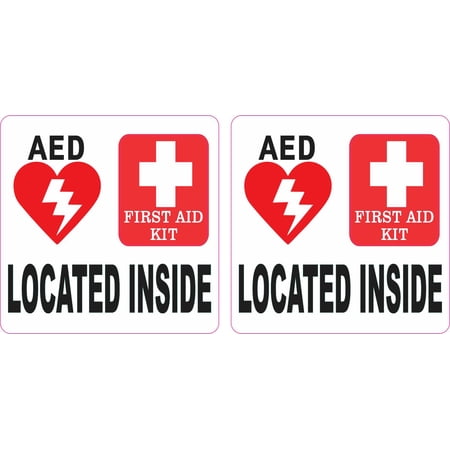 StickerTalk AED and First Aid Kit Located Inside Vinyl Stickers,