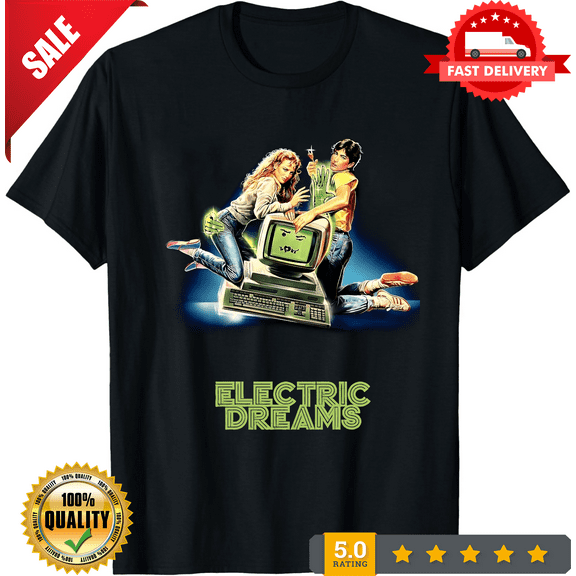 Electric Dreams 80s Sci Fi Movie T Shirt, LIMITED EDITION-TH66570
