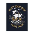 thumbnail image 1 of Trademark Fine Art 'Keep Your Ship Together' Canvas Art by Michael Buxton, 1 of 3