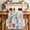 White, variant on Beige Childlike Fun Table Runner - 36 Inch Long Abstract Modern City Car Silhouette Cotton and Linen Blended Dress Scarves Farmhouse Table Runner for Kitchen Dining, Coffee Table, 13" x 36"