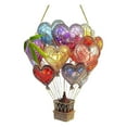 thumbnail image 2 of Solar-Powered Hot Air Balloon Pendant Light, 2D Acrylic Flickering Flame Acrylic Hanging Lamp - Outdoor Garden Patio Porch Yard Party Decor (F), 2 of 5