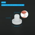 thumbnail image 2 of Uxcell T-Shaped Silicone Rubber Solid Plug for 9.8 to 9.9mm Hole White 24 Pieces, 2 of 6