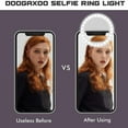 thumbnail image 3 of Selfie Ring Light, 3 Light Modes Rechargeable Clip-on Phone Ring Light With 38 LED For IPhone/Laptop/Computer, Mini Selfie Light For Photography & Videos, Girl Makes Up (White And Blue), 3 of 9