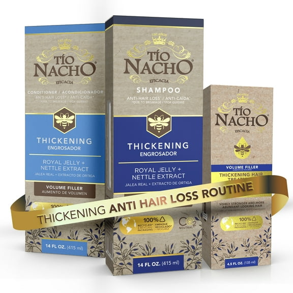 Tio Nacho Thickening Bundle- Shampoo, Conditioner & Treatment, Pack of 3