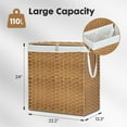 thumbnail image 2 of Gianna 110L Laundry Hamper with Lid, Laundry Basket with Removable Liner for Bathroom Bedroom, 2 of 7