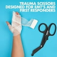 thumbnail image 2 of MEDca 7.5" Trauma Shears - Stainless Steel EMT Bandage Scissors, Black, 2 of 9
