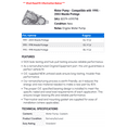 thumbnail image 2 of Water Pump - Compatible with 1995 - 2003 Mazda Protege 1996 1997 1998 1999 2000 2001 2002, 2 of 2