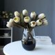 thumbnail image 2 of Nvzi 3 piezas de flores artificiales de tacto real, flores falsas para decoración del hogar, oficina, boda, arreglo de ramo de flores artificiales para decoración (rosa, 22,8 pulgadas de largo), 2 of 5