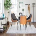thumbnail image 5 of 30" Antique Brown Square Austin Industrial Dining Table, 5 of 5