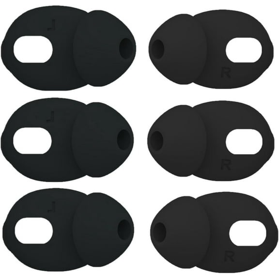 ORK 3 Pairs Replacement Ear Tips Cover Eartips for Airpods 4, Ultra-Thin Silicone Eartips for Airpods4 not Fit in The Charging Case (Black)