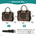 thumbnail image 2 of Ckdifva Intricate Geometric Cooler Bag Cooler Cooling Tote Lunch Bag Lunch Box Front Pocket with Shoulder Strap, 2 of 6