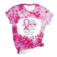thumbnail image 5 of Fayshow0 Funny Breast Cancer Shirts for Women Save Up under 50% Women's Casual Letter Print Pullover Short Sleeve T-Shirt Tops Shirt,Pink S, 5 of 7