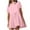 Pink, variant on Patlollav Womens Plus Size Dresses Ladies Casual Round-Neck Summer Short Sleeve Dress