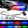 ZGBY 7 Color 48 Led Rgb Scanner Flash Car Strobe Knight Rider Kit Strip