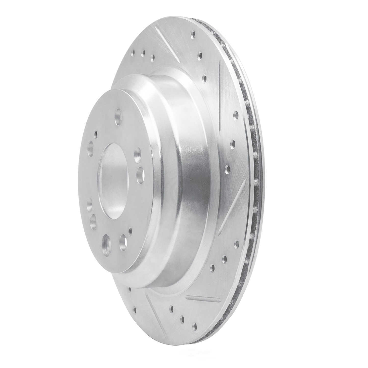 Dynamic Friction Company 631-58022R DFC Brake Rotor - Drilled And Slotted - Silver