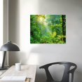 thumbnail image 4 of ARISTURING  Canvas Wall Art Picture Tropical Rain Forest Print On Canvas Giclee Artwork Green Home Office Decorations Wall Decor Ready to Hang  16x12in, 4 of 6