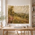 thumbnail image 5 of Wildflower Meadow Landscape With a Village on a Hillside, Peaceful Watercolor for Nature Enthusiasts, Countryside Wall Art, Housewarming Gift, Tapestry Wall Hanging for Living Room and Bedroom, 5 of 7