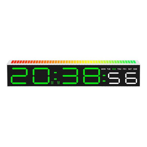 Reloj digital Fácil de leer 2 modos de visualización 3 ajustes de brillo Pantalla grande para Luz verde