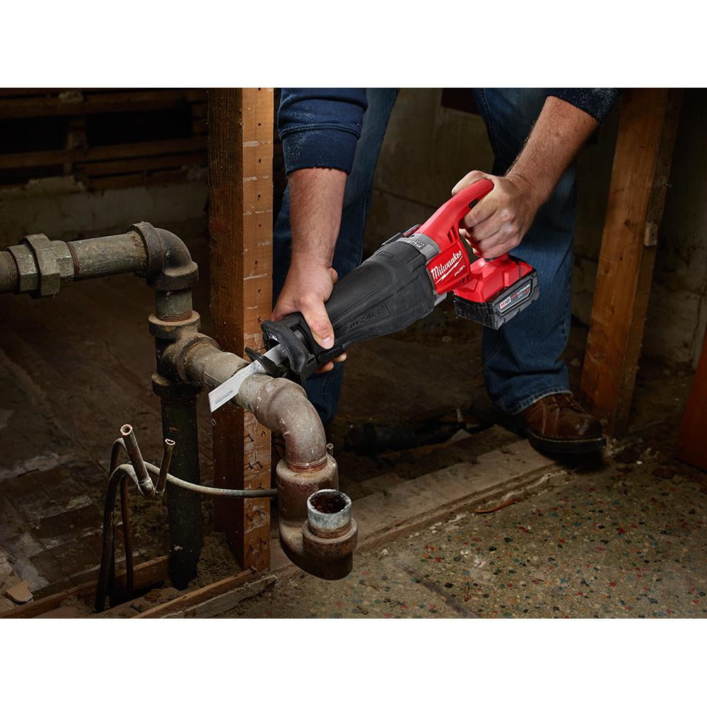 Milwaukee 48-00-5027 The Ax 12-Inch 5/8 Teeth Per Inch Super Sawzall Blade, 5 Pack