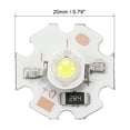 thumbnail image 2 of Uxcell 3W 280lm 6000-6500K 20mm 5VDC COB LED Light Chip Beads Bombilla de Ahorro de Energía Blanca 5 Paquete, 2 of 5