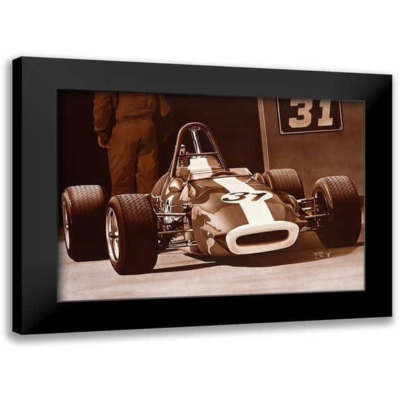 Tempier, Guy 14x11 Black Modern Framed Museum Art Print Titled - Winner Today?