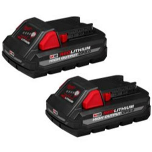 Milwaukee Electric Tools MLW48-11-1837 M18 Redlithium High Output CP3.0 Battery - Pack of 2