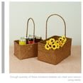 thumbnail image 2 of WORGEOUS Portable Wicker Storage Basket Woven Wedding Pedal Basket Wedding Gift Basket, 2 of 8