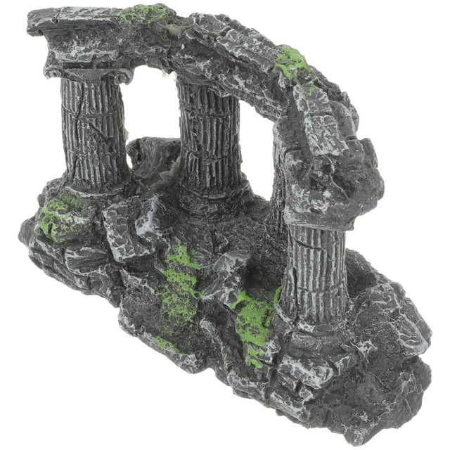 unbranded Accesorio Para Acuario Columna De Resina Con Y