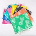 thumbnail image 4 of Pineapple Beach Towels - 100% Cotton Soft Quick-Dry Towel - 8 Colors Available - Fuchsia, 4 of 7