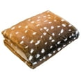 thumbnail image 2 of Everything Comfy Deer Fawn Print Decorative Throw Blanket, 42" X 60", Natural, 2 of 8