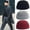 Dark Gray, variant on Unisex Thermal Knit Beanie for Winter Sports and Casual Wear Thick Hemmed Brim Ski Cap