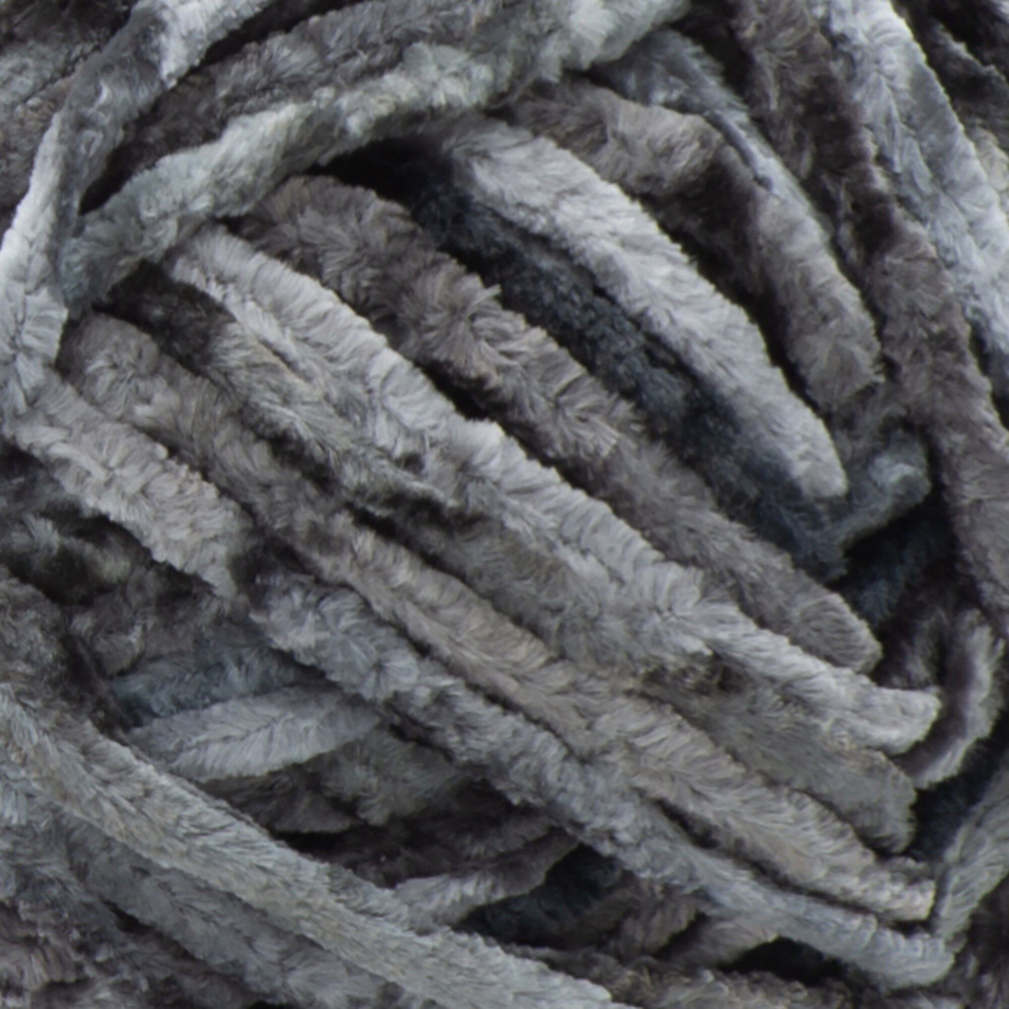 Bernat® Crushed Velvet™ #5 Bulky Polyester Yarn, Deep Gray 10.5oz/300g, 315 Yards (4 Pack)