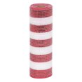 thumbnail image 1 of Holiday Time  10.5 inch x 5 Yards Poly Mesh With Metallic, Red & White Stripe, 1 of 4