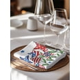 thumbnail image 6 of Independence Day Cloth Napkins Set of 4 Reusable Dinner Napkins, 4th of July Red Blue Stars Patriotic Cocktail Napkin Washable Table Napkins for Wedding/Holiday Party/Baby Shower 20"x20", 6 of 7