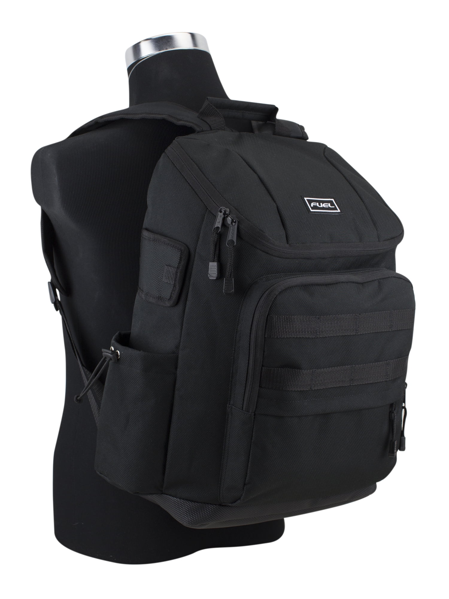 Fuel Unisex Outdoor Cargo Top Loading Backpack, Black