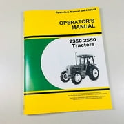Operators Manual For John Deere 2350 2550 Tractor