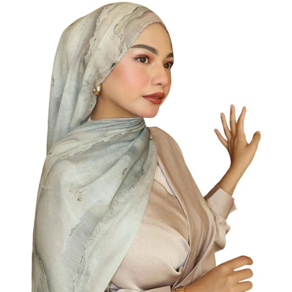 ROZYARD Chiffon Muslims Hijab Head Wrap Scarves Dubai Muslims Hijab Scarf for Womens