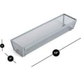 thumbnail image 3 of Smart Design Drawer Organizer - 12 x 3 Inch - Steel Metal Mesh Tray - with Interlocking Arm Connection - Utensils, Silverware, Organization - Kitchen - Silver, 3 of 6