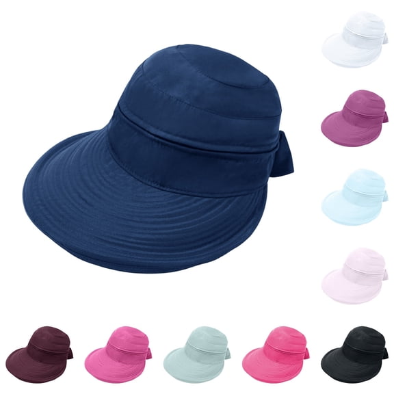 Shadoumai Elegant Wide Brim Straw Hat for Women Handwoven Foldable Sun Hat for Beach, Summer Vacation, Garden Party and Travel