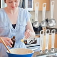 thumbnail image 1 of Ovzne Six Piece Stainless Steel Measuring Spoon Multipurpose Stainless Steel Seasoning Measuring Spoon Integrated Drawing Processing Thickened By 1.2mm On Clearance, 1 of 8