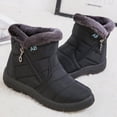 thumbnail image 3 of Womens Warm Faux Fur Lined Winter Snow Boots Waterproof Ankle Boots Outdoor Booties Comfortable Shoes for Women, 3 of 5